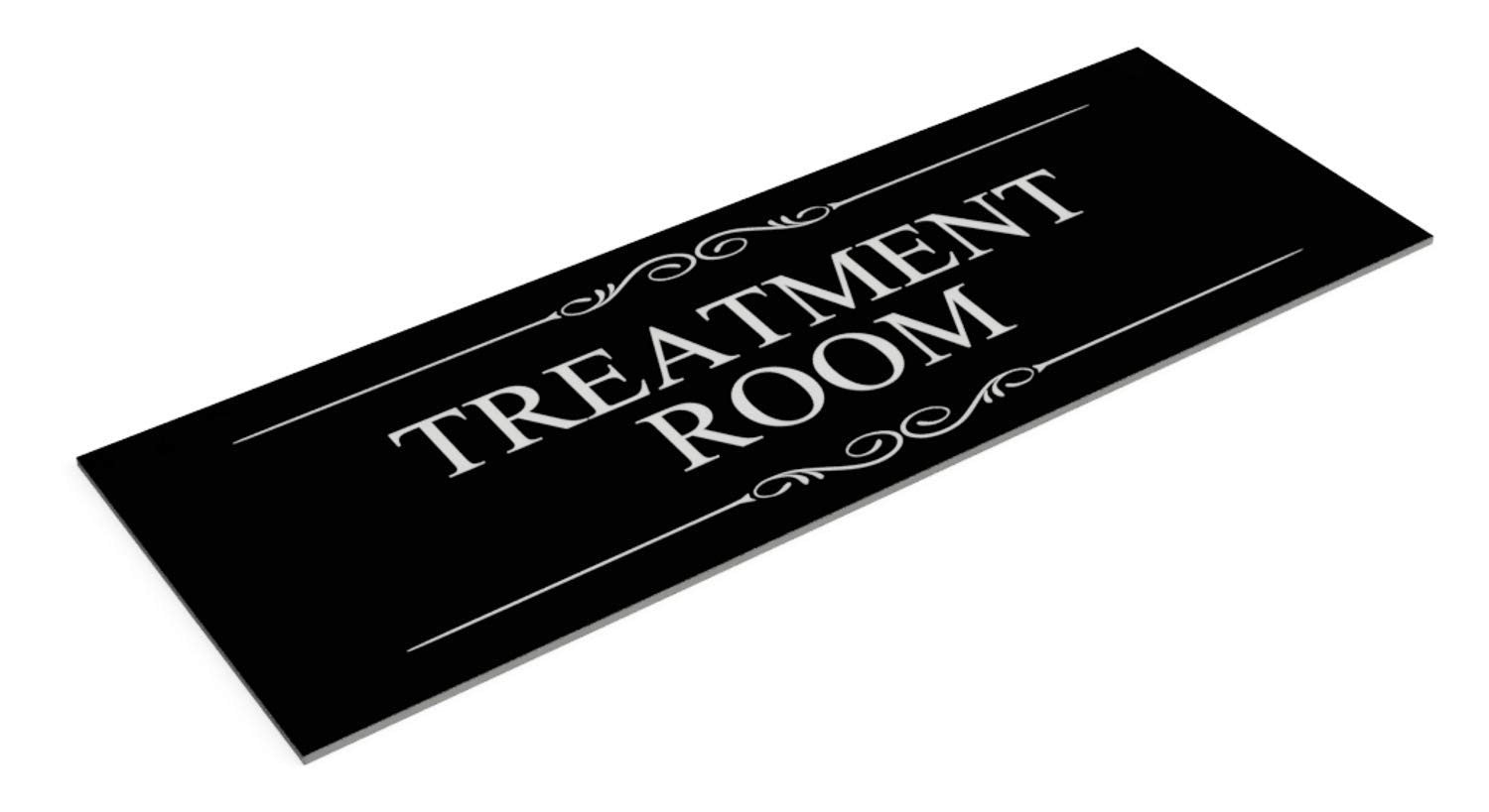 🛋 Black “Therapy Room” Door Sign – Self-Adhesive, Durable Acrylic, UK Made – by North By North East – Signs