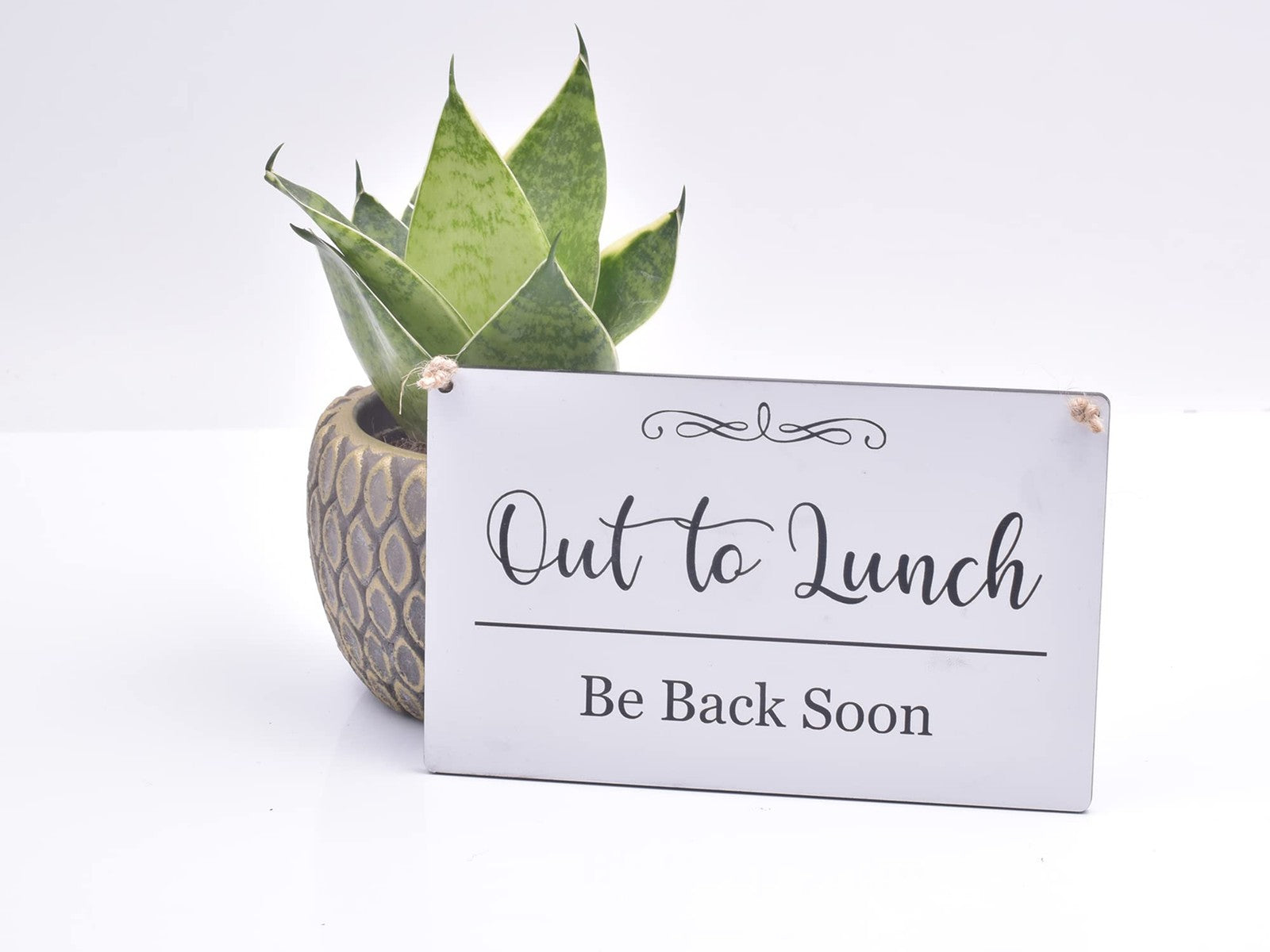 Out To Lunch – Be Back Soon, Hanging Sign – by North By North East – Signs