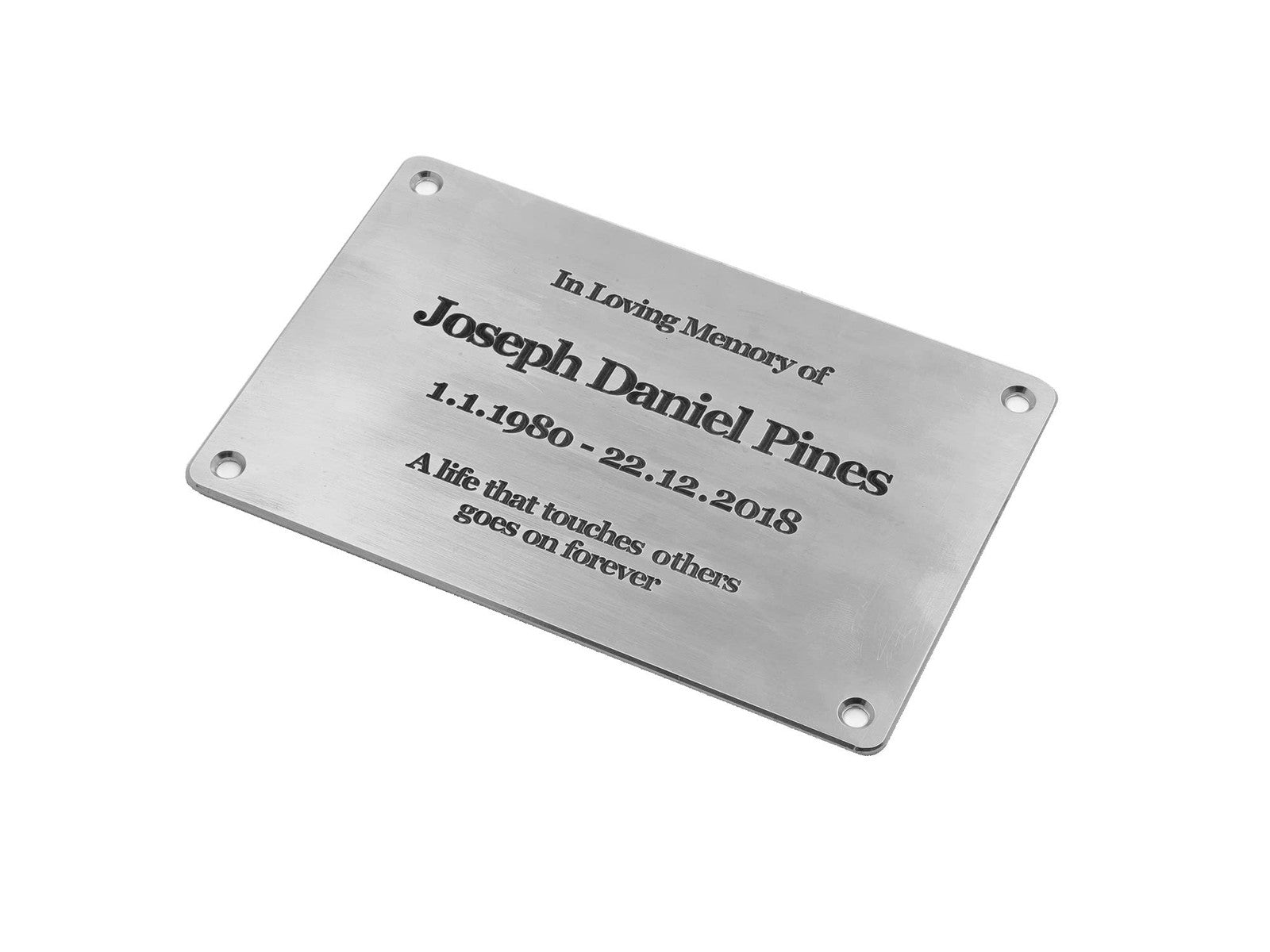 Personalised Aluminium Plaque – Deep Engraved Sign, 150×100 mm, Outdoor – by North By North East – Plaques & Nameplates
