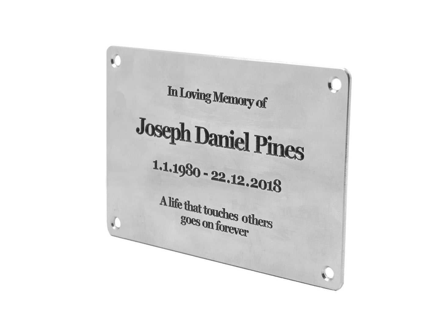 Personalised Aluminium Plaque – Deep Engraved Sign, 150×100 mm, Outdoor – by North By North East – Plaques & Nameplates