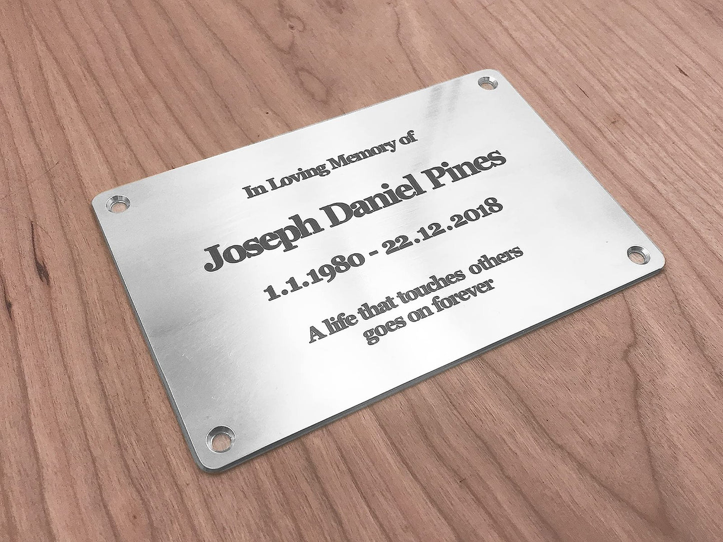 Personalised Aluminium Plaque – Deep Engraved Sign, 150×100 mm, Outdoor – by North By North East – Plaques & Nameplates