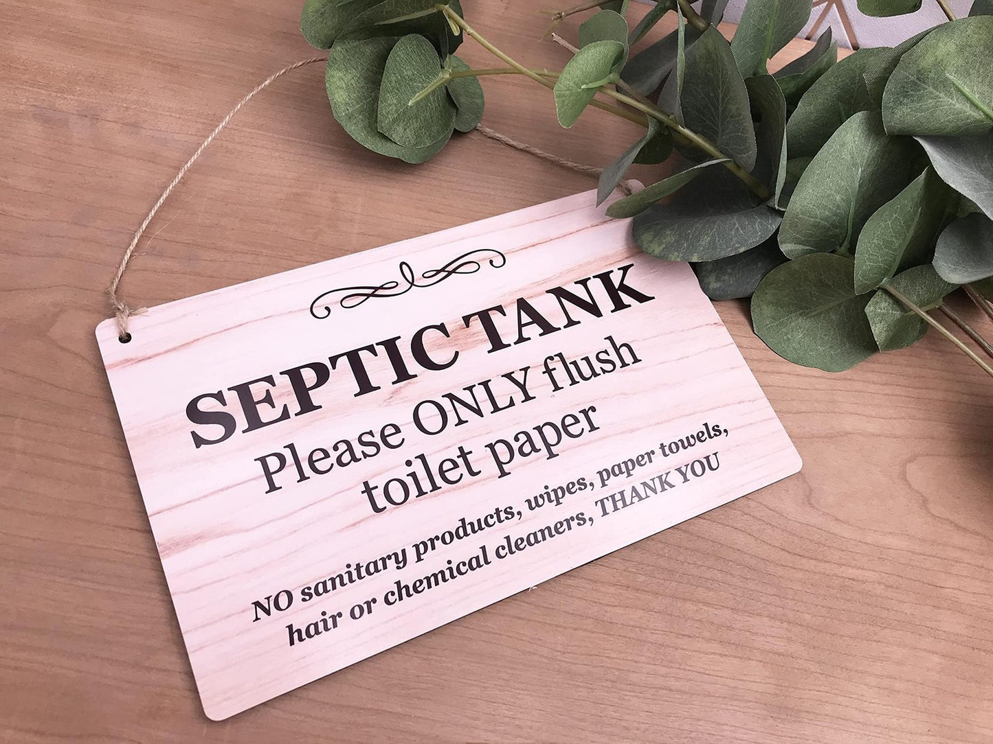 🚽 Septic Tank Toilet Sign – Flush Paper Only – 200x125mm Black Aluminium – UK – by North By North East – Toilet & Bathroom Signs