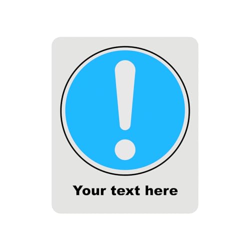 Mandatory Health & Safety Sign - HSE Compliant, Laminated, 3M Backed - 120x100mm (General) – by North By North East – Safety & Warning Signs