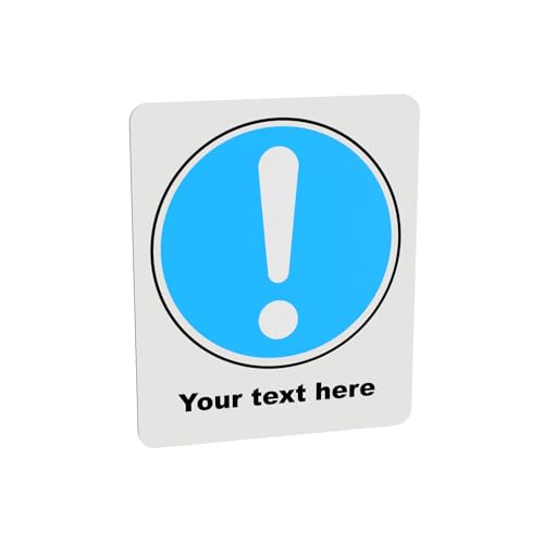 Mandatory Health & Safety Sign - HSE Compliant, Laminated, 3M Backed - 120x100mm (General) – by North By North East – Safety & Warning Signs