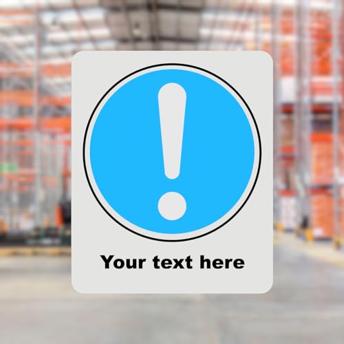 Mandatory Health & Safety Sign - HSE Compliant, Laminated, 3M Backed - 120x100mm (General) – by North By North East – Safety & Warning Signs