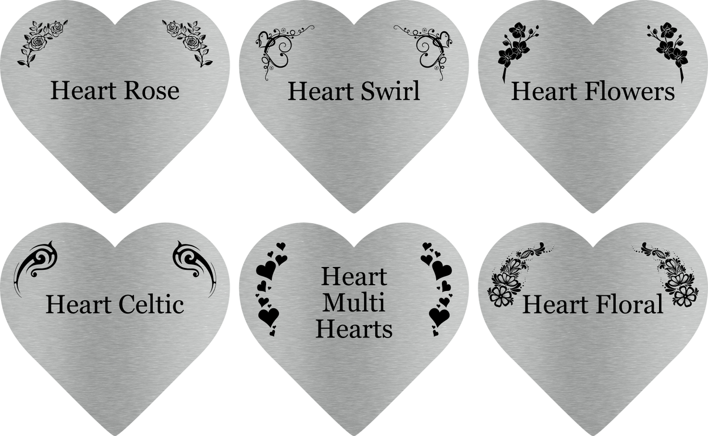 Personalised Heart-Shaped Memorial Stake — Engraved Outdoor Garden Tribute (140 × 250 mm, 6 mm Acrylic, Motif Options) – by North By North East – Plaques & Nameplates