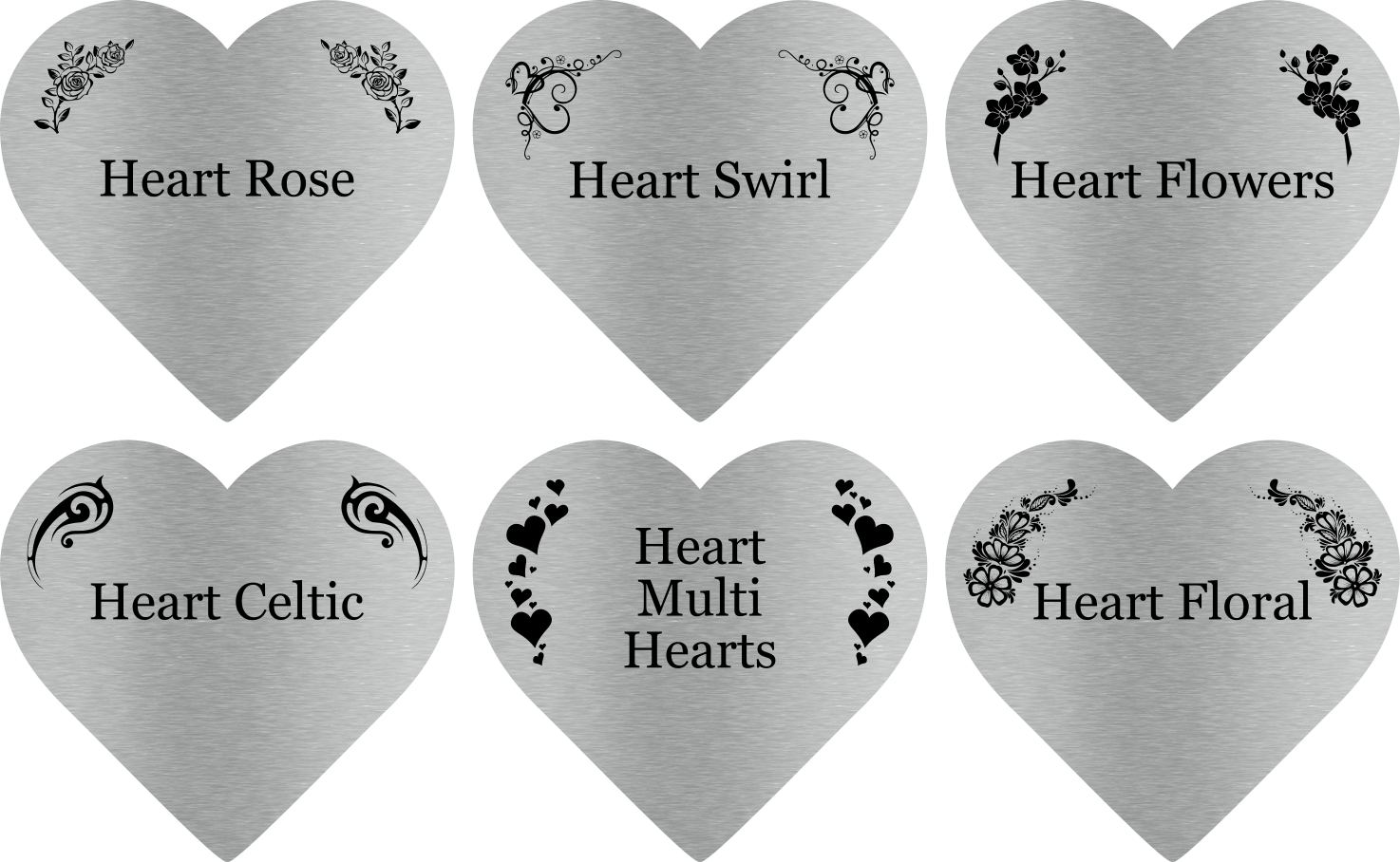 Personalised Heart-Shaped Memorial Stake — Engraved Outdoor Garden Tribute (140 × 250 mm, 6 mm Acrylic, Motif Options) – by North By North East – Plaques & Nameplates