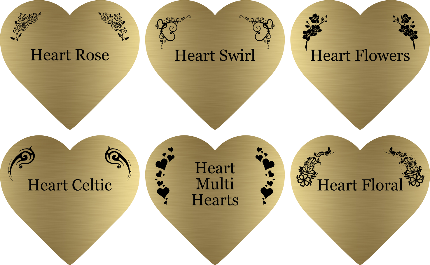 Personalised Metallic Memorial Plaque — Custom Engraved Grave or Garden Tribute with Stake (143 × 258 mm, Gold/Silver/Copper) – by North By North East – Plaques & Nameplates