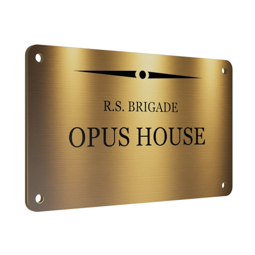 Personalised Brass Plaque 5x3 | Custom Engraved Memorial Sign for Bench, Grave, or Pet Tribute