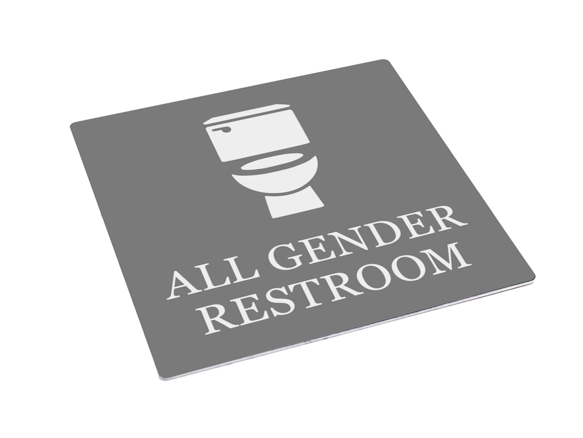 All Gender Restroom Sign – by origindesigned – Toilet & Bathroom Signs
