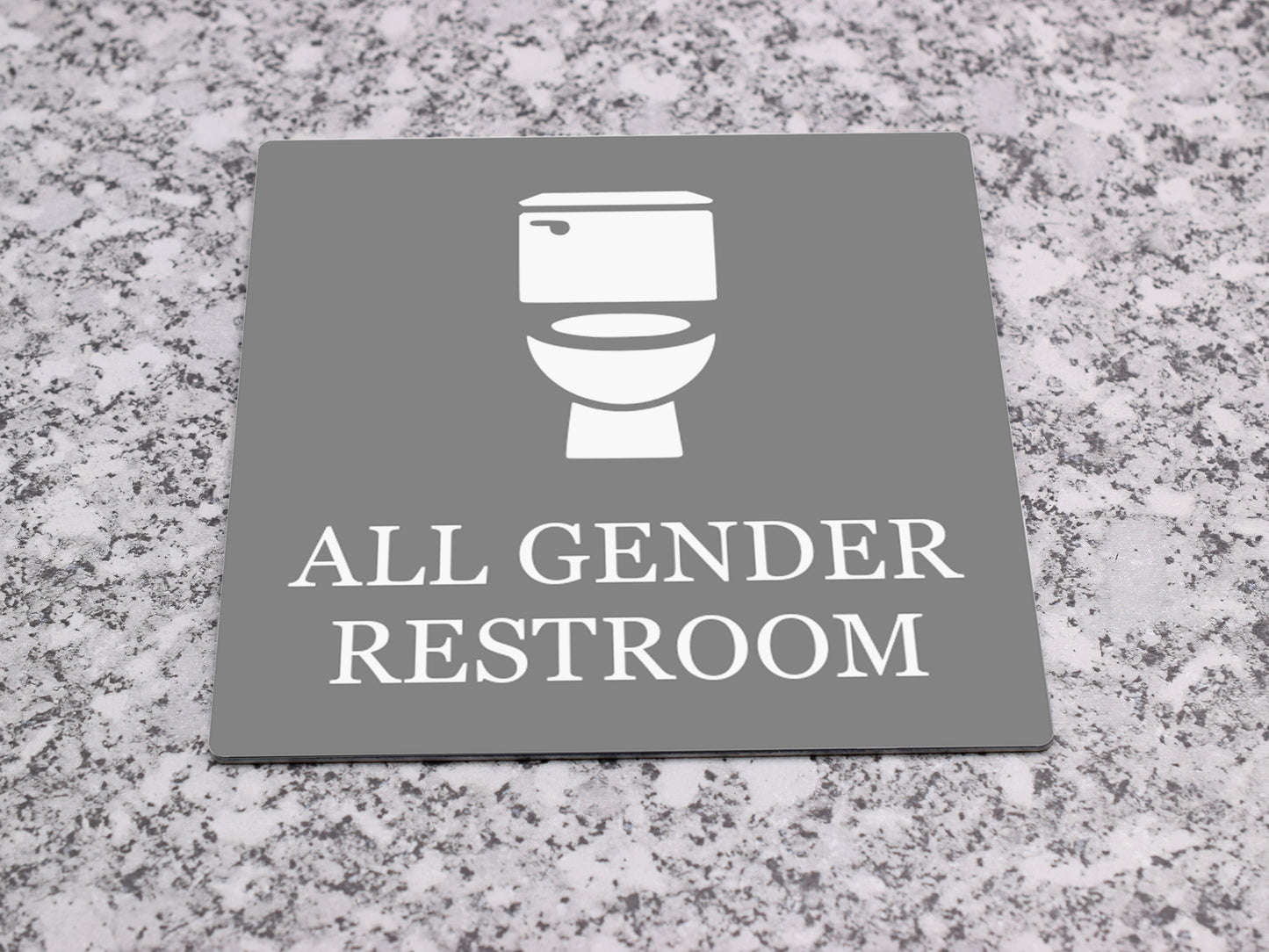 All Gender Restroom Sign – by origindesigned – Toilet & Bathroom Signs