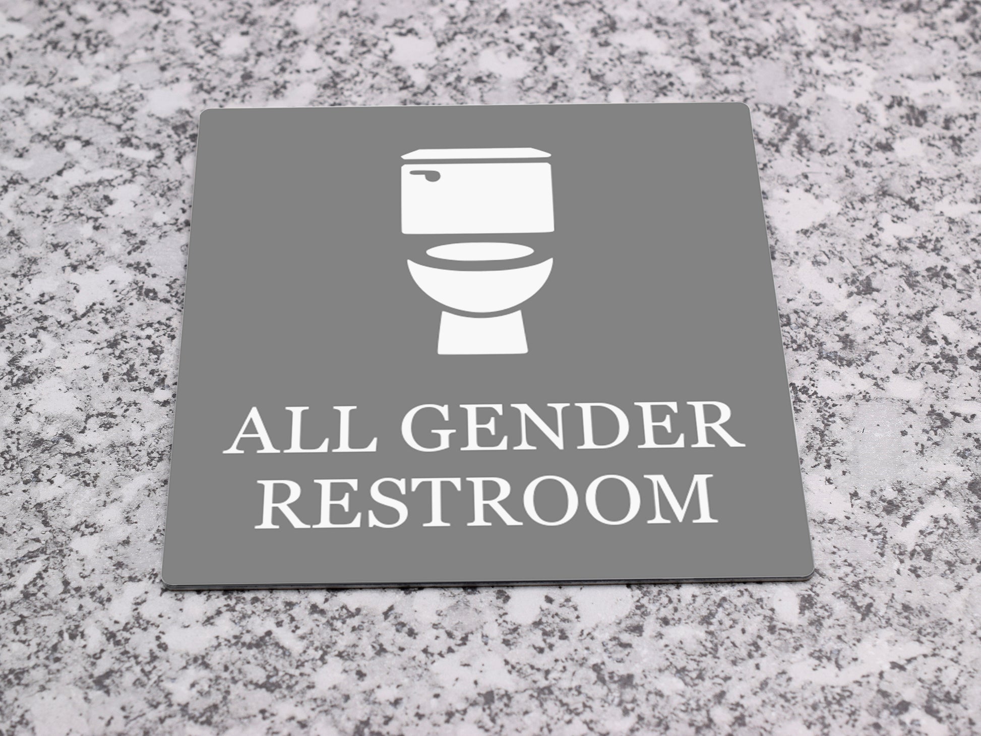 All Gender Restroom Sign – by origindesigned – Toilet & Bathroom Signs