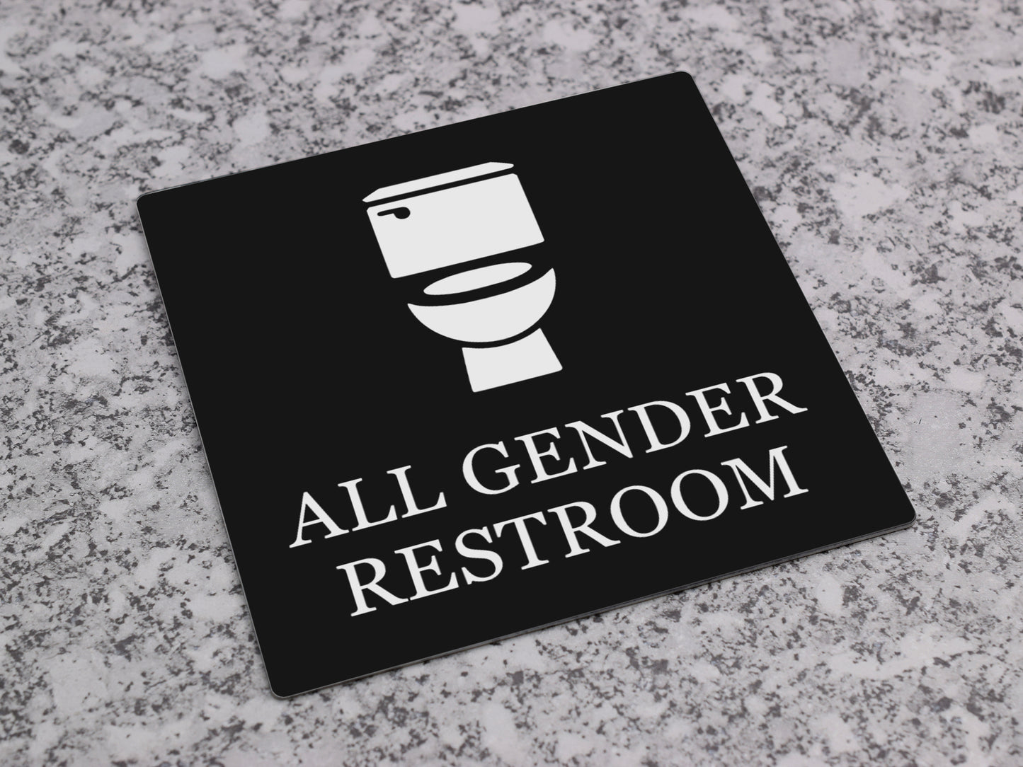 All Gender Restroom Sign – by origindesigned – Toilet & Bathroom Signs