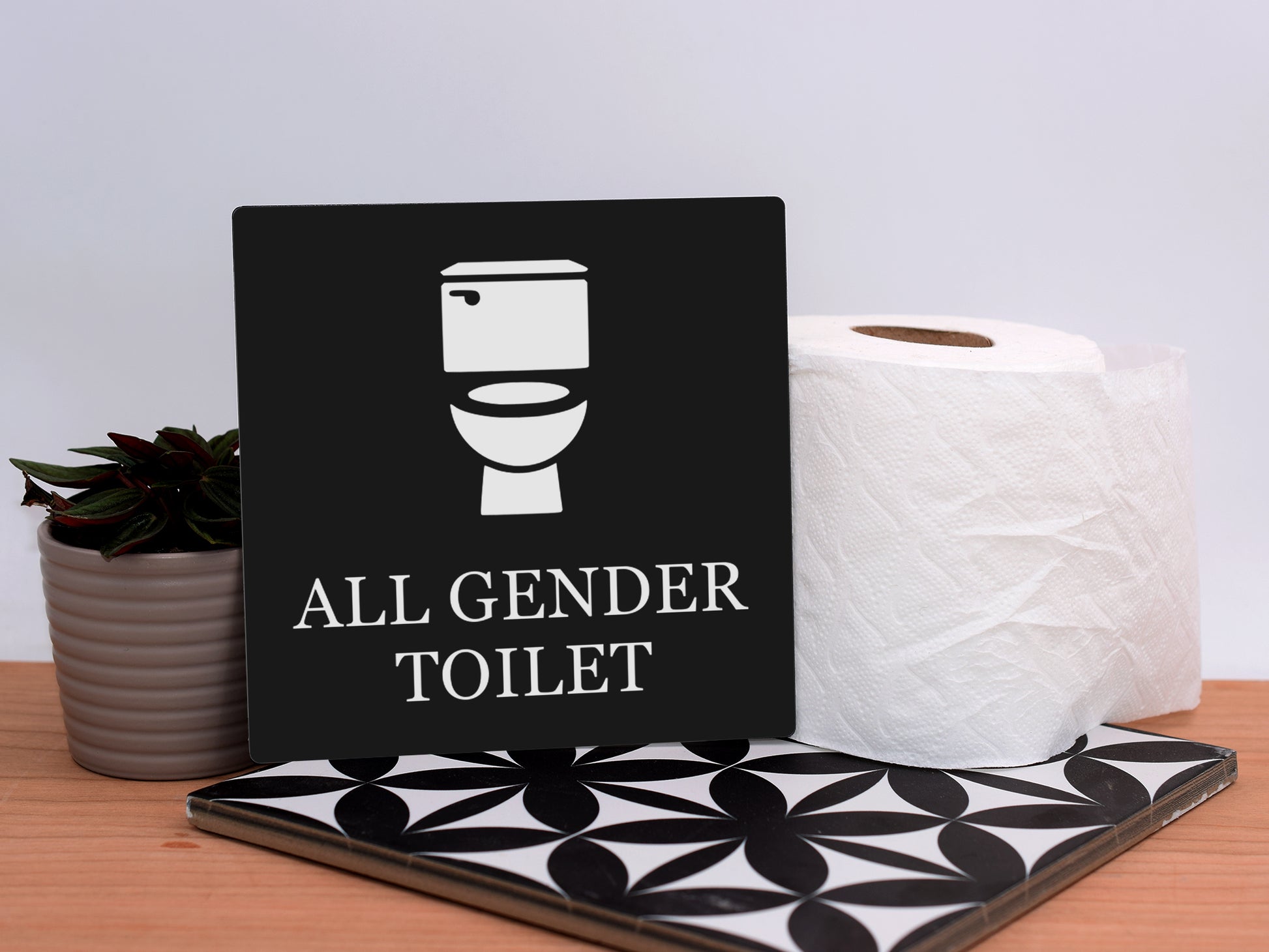 All Gender Toilet Sign – by origindesigned – Toilet & Bathroom Signs