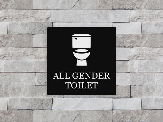 All Gender Toilet Sign – by origindesigned – Toilet & Bathroom Signs