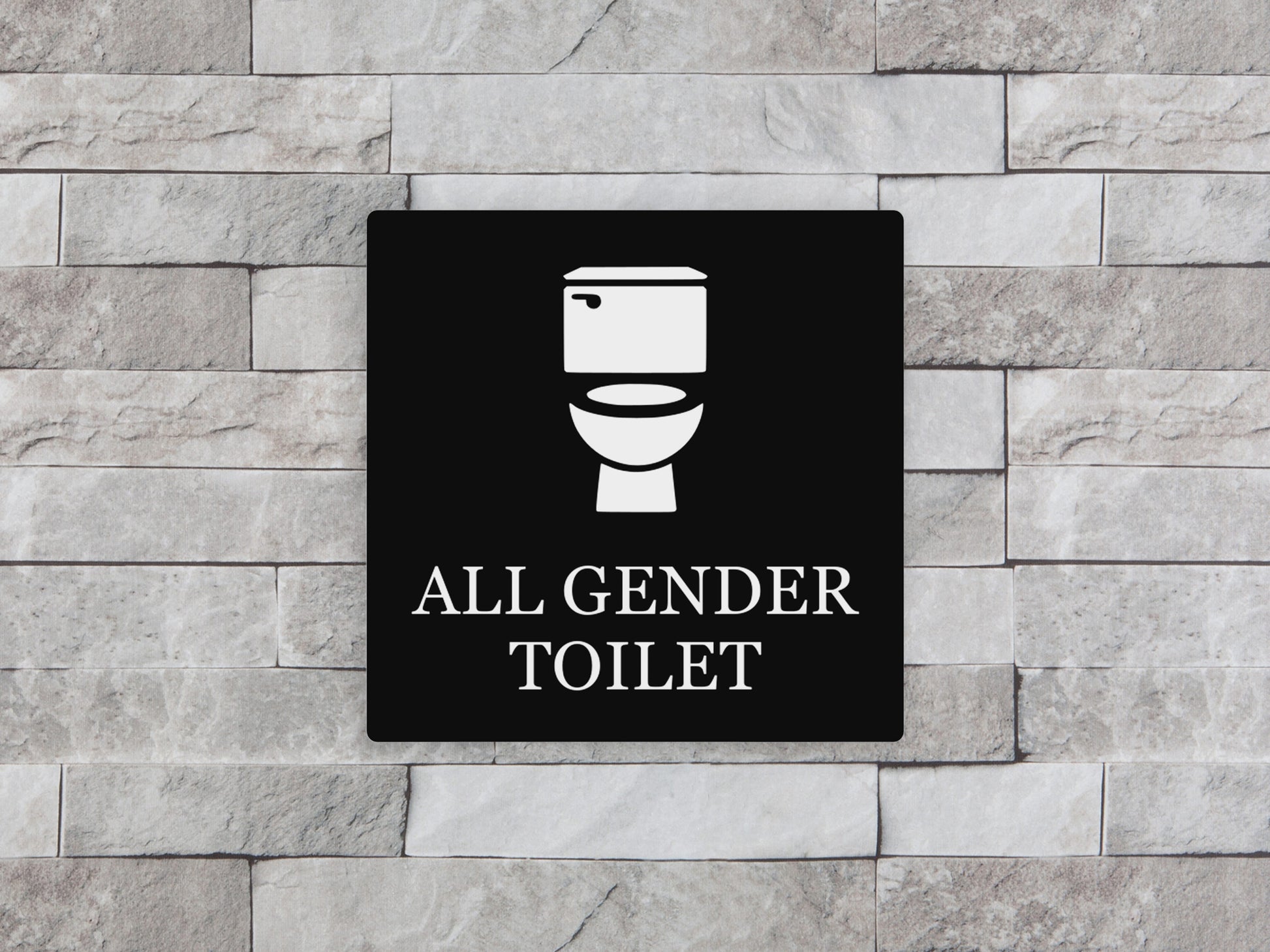 All Gender Toilet Sign – by origindesigned – Toilet & Bathroom Signs