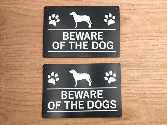 Beware of the Dog / Dogs Notice Sign – by origindesigned – Signs