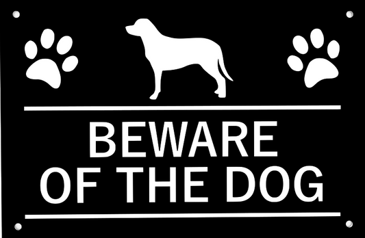 Beware of the Dog Sign (Various Colours) – by origindesigned – Signs