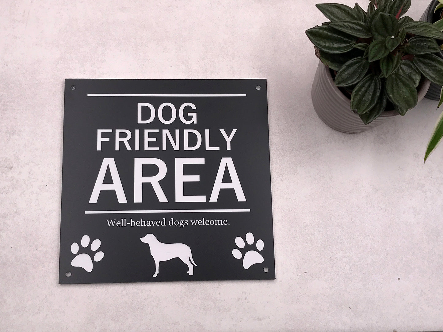 Dog Friendly Area Sign – by origindesigned – Signs