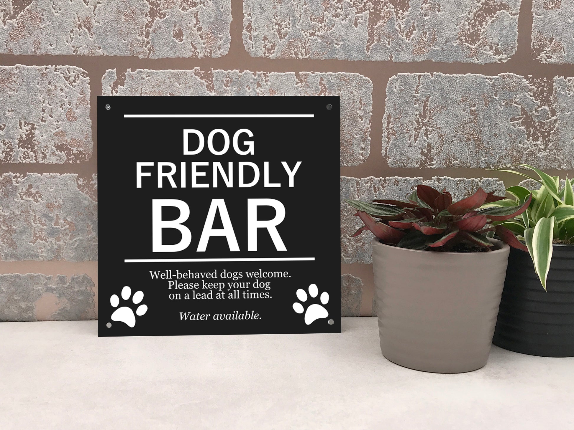 Dog Friendly Bar Sign – by origindesigned – Signs