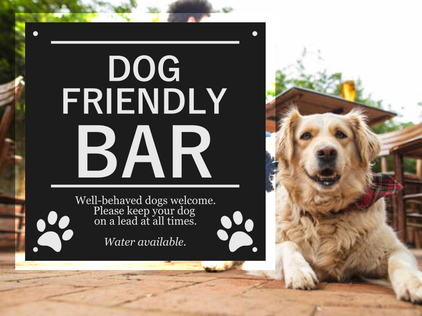 Dog Friendly Bar Sign – by origindesigned – Signs