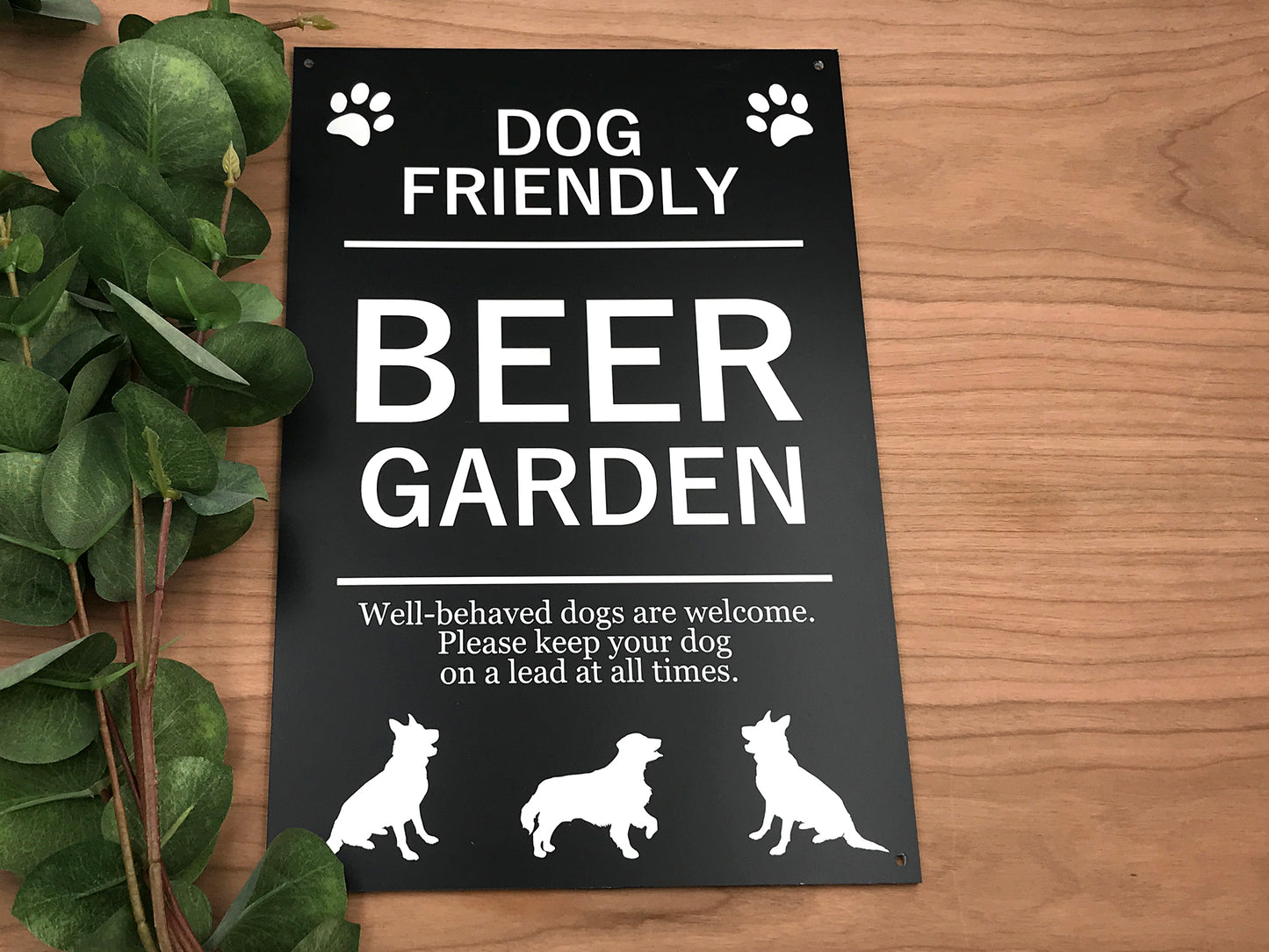 Dog Friendly Beer Garden Sign – by origindesigned – Garden & Outdoor Signs