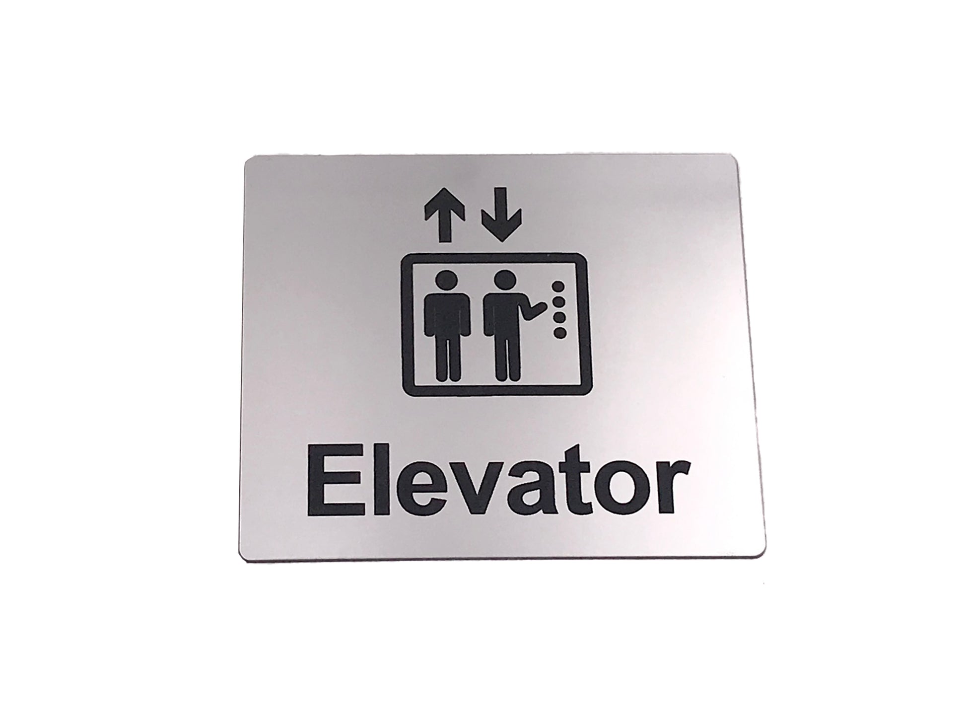Adhesive Elevator Sign (Silver) – by origindesigned – Signs