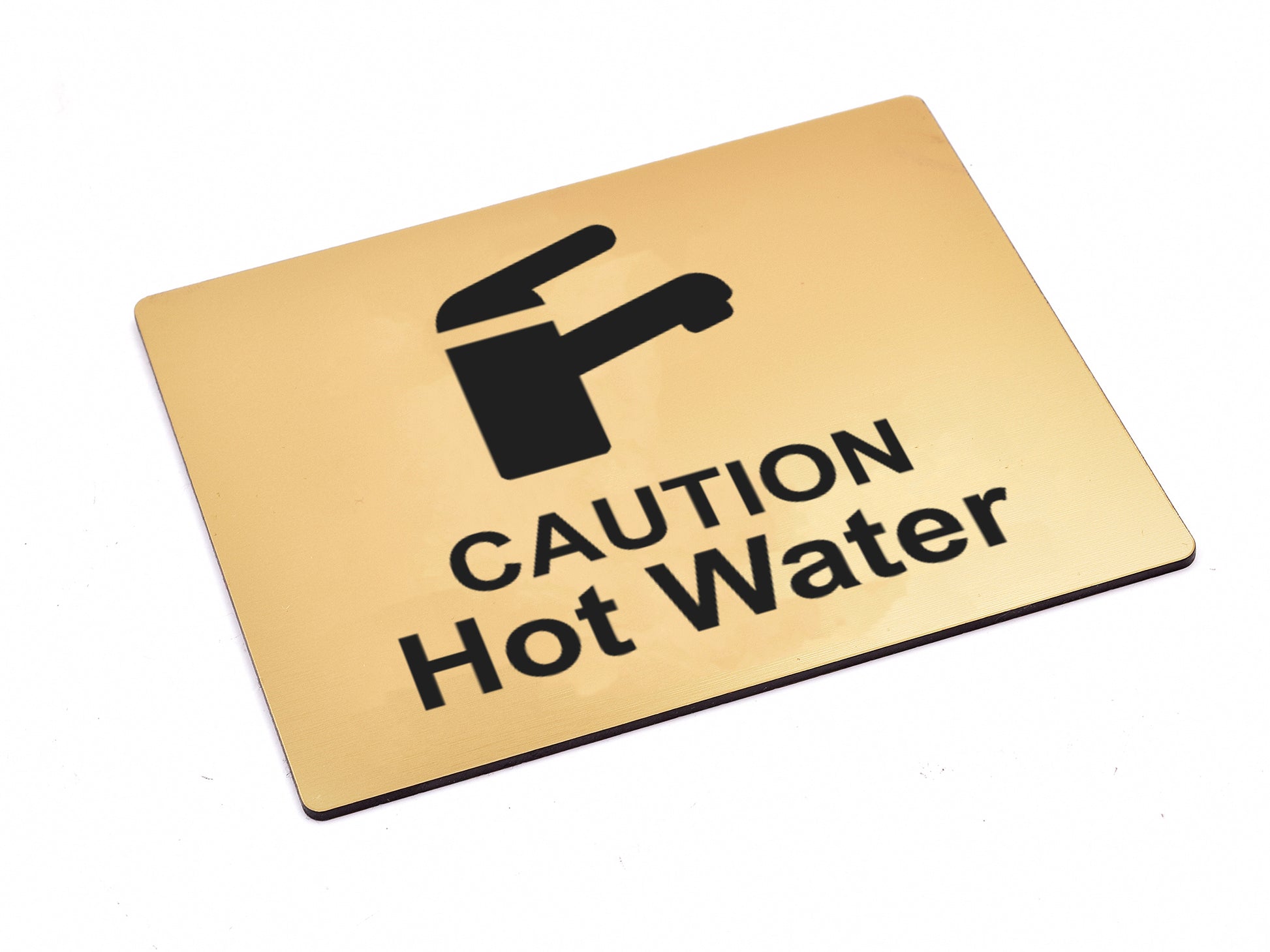 Self Adhesive Caution Hot Water Tap Sink Sign – by origindesigned – Signs