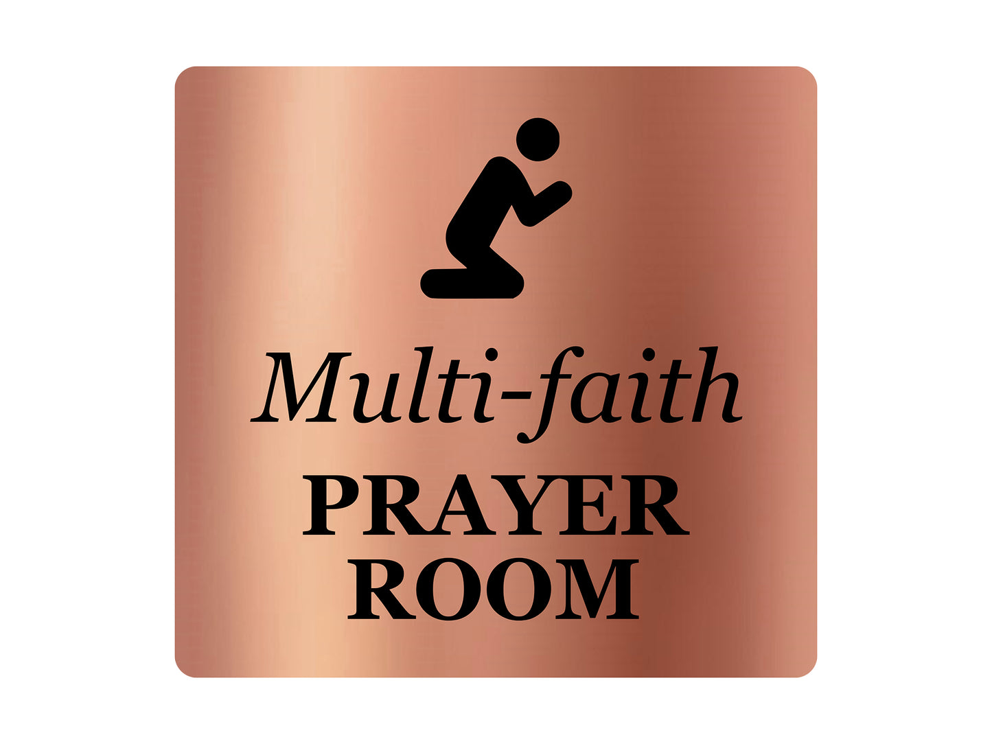 Multi-Faith Prayer Room - Adhesive Door Sign – by origindesigned – Signs