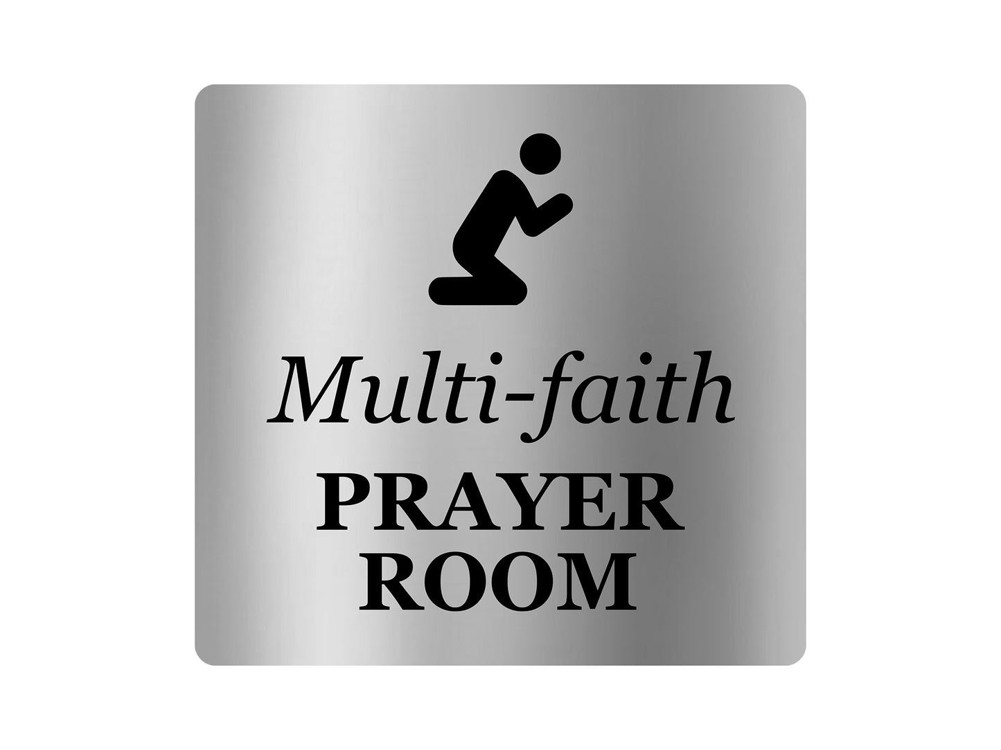 Multi-Faith Prayer Room - Adhesive Door Sign – by origindesigned – Signs