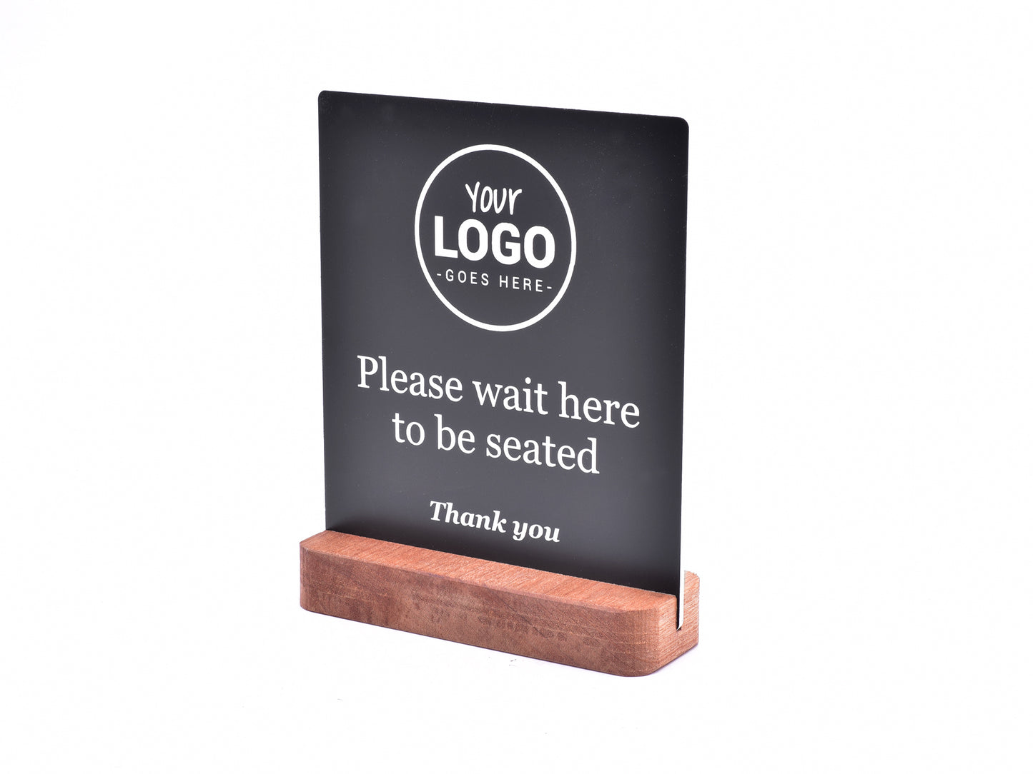 Please Wait To Be Seated - Customised Counter Sign – by origindesigned – Signs