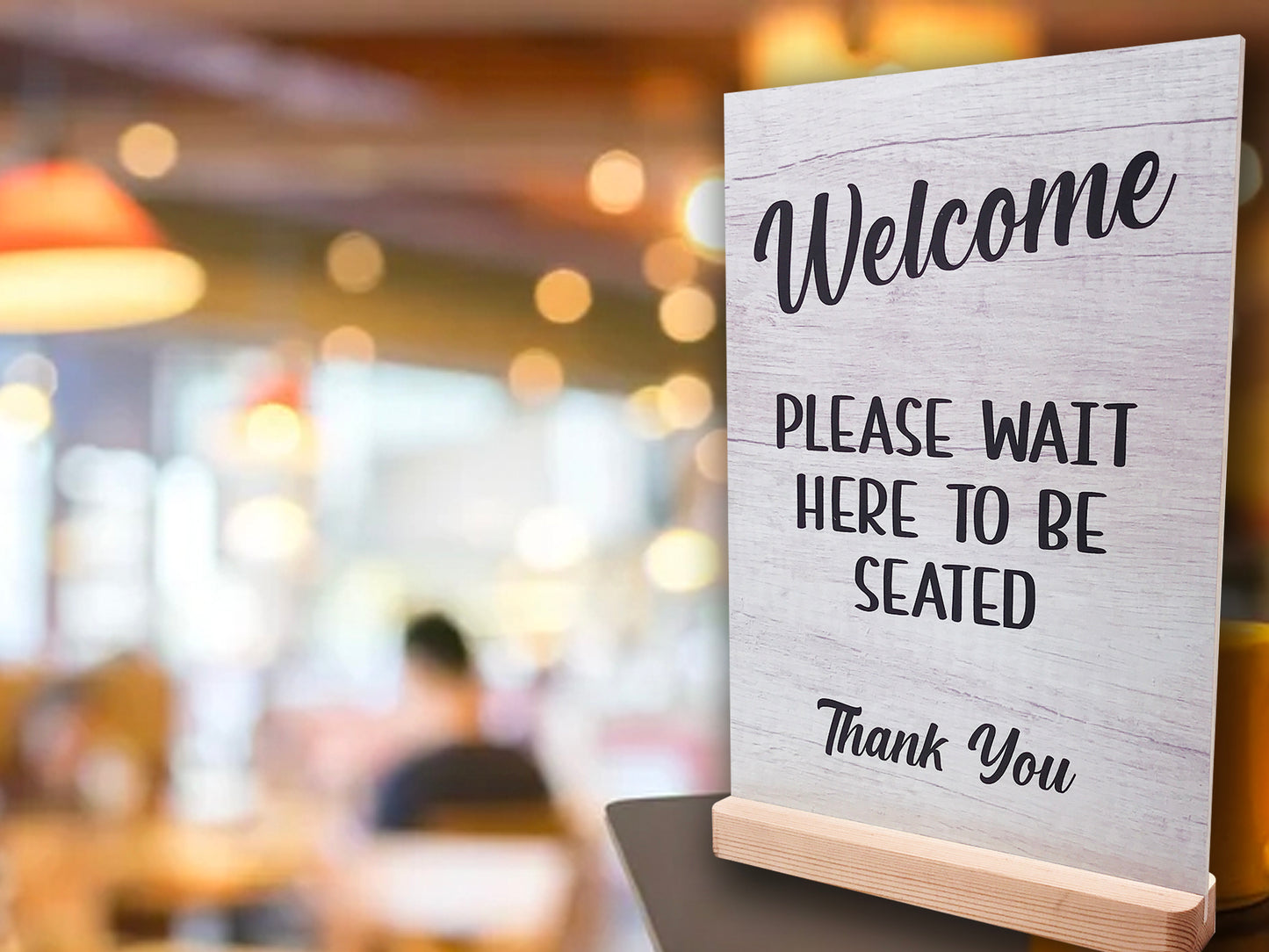 Please Wait Here To Be Seated Sign – by origindesigned – Signs