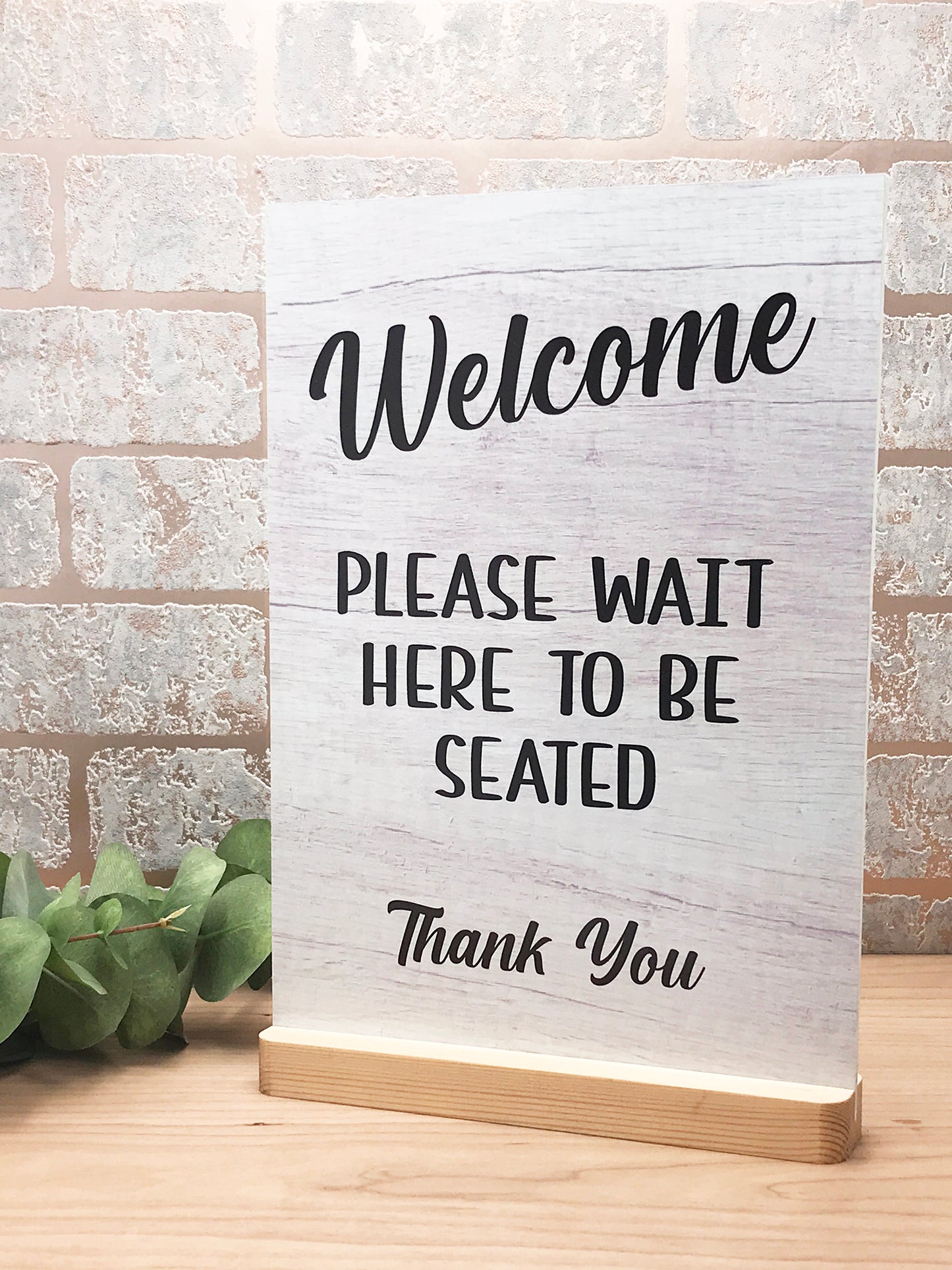 Please Wait Here To Be Seated Sign – by origindesigned – Signs