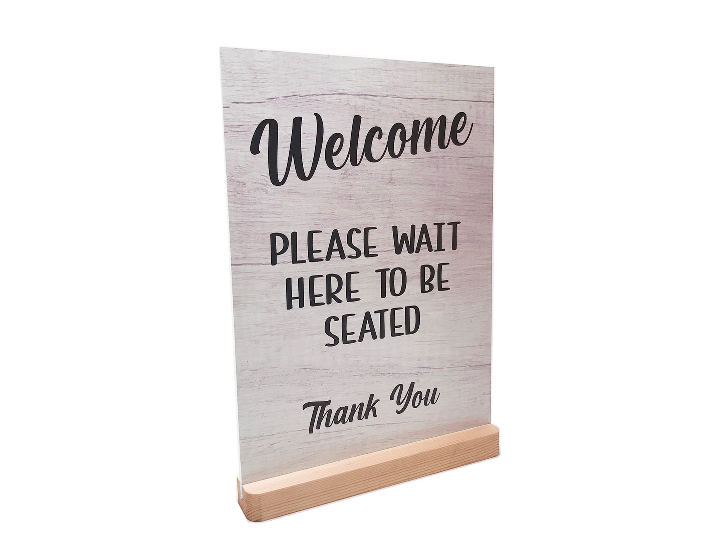 Please Wait Here To Be Seated Sign – by origindesigned – Signs