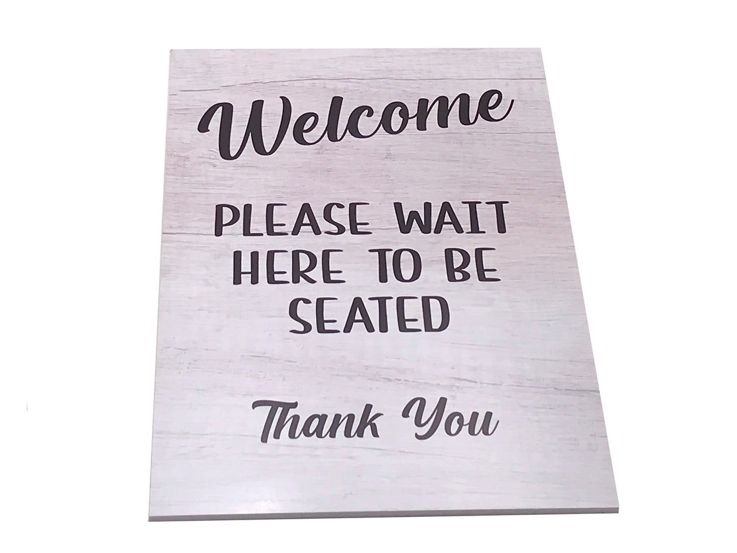 Please Wait Here To Be Seated Sign – by origindesigned – Signs