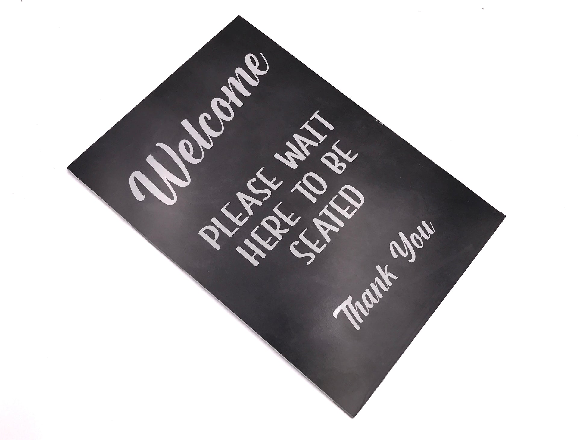 Please Wait Here To Be Seated Sign – by origindesigned – Signs