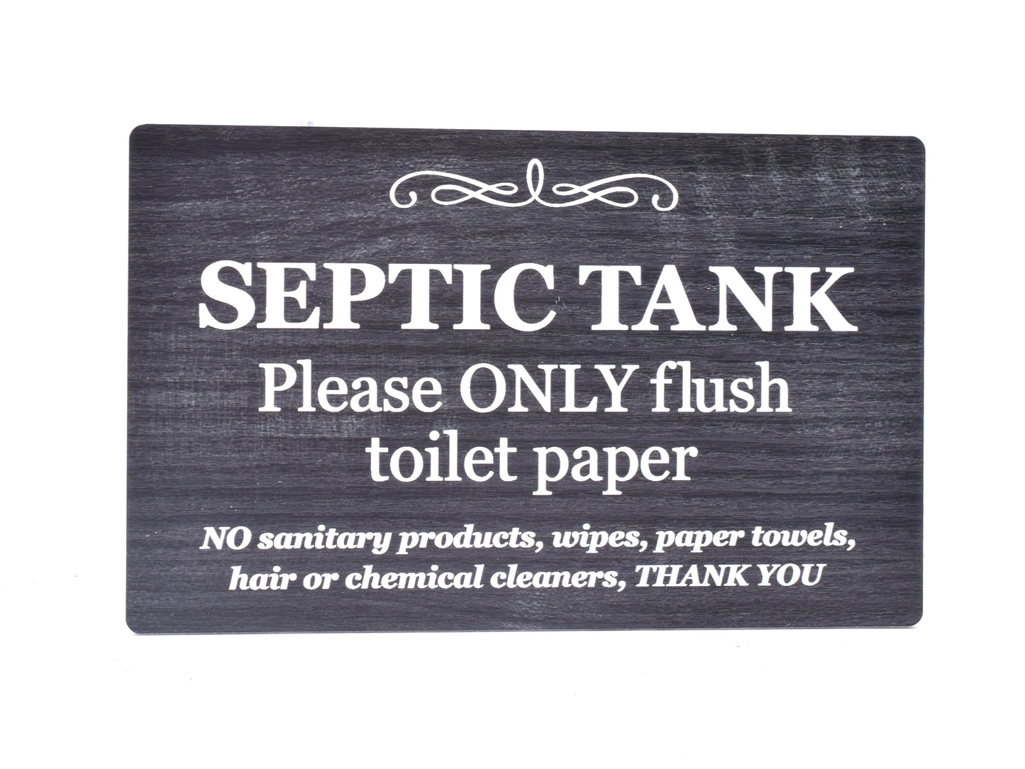 Septic Tank Adhesive Sign - Wood Effect – by origindesigned – Signs