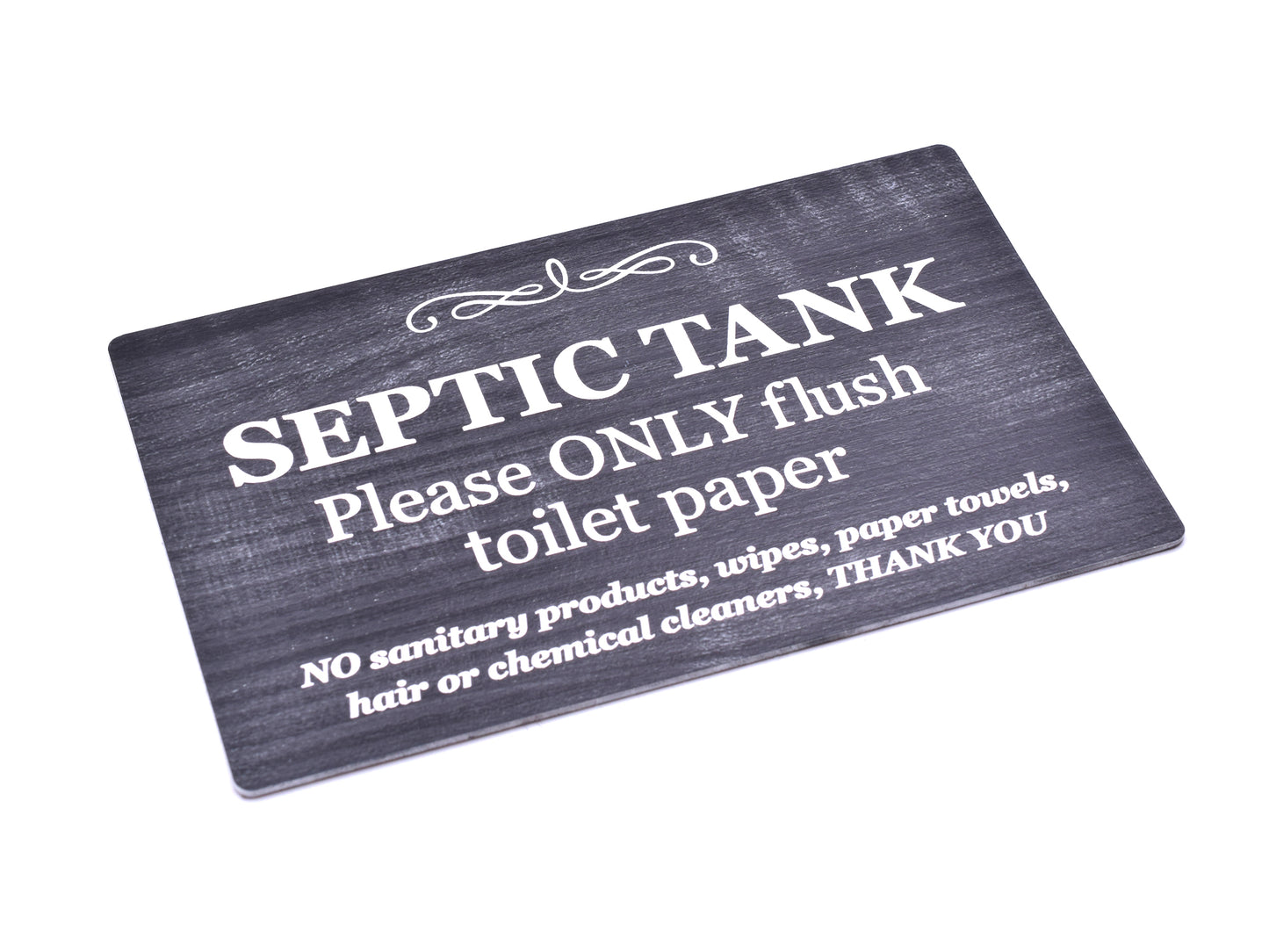 Septic Tank Adhesive Sign - Wood Effect – by origindesigned – Signs