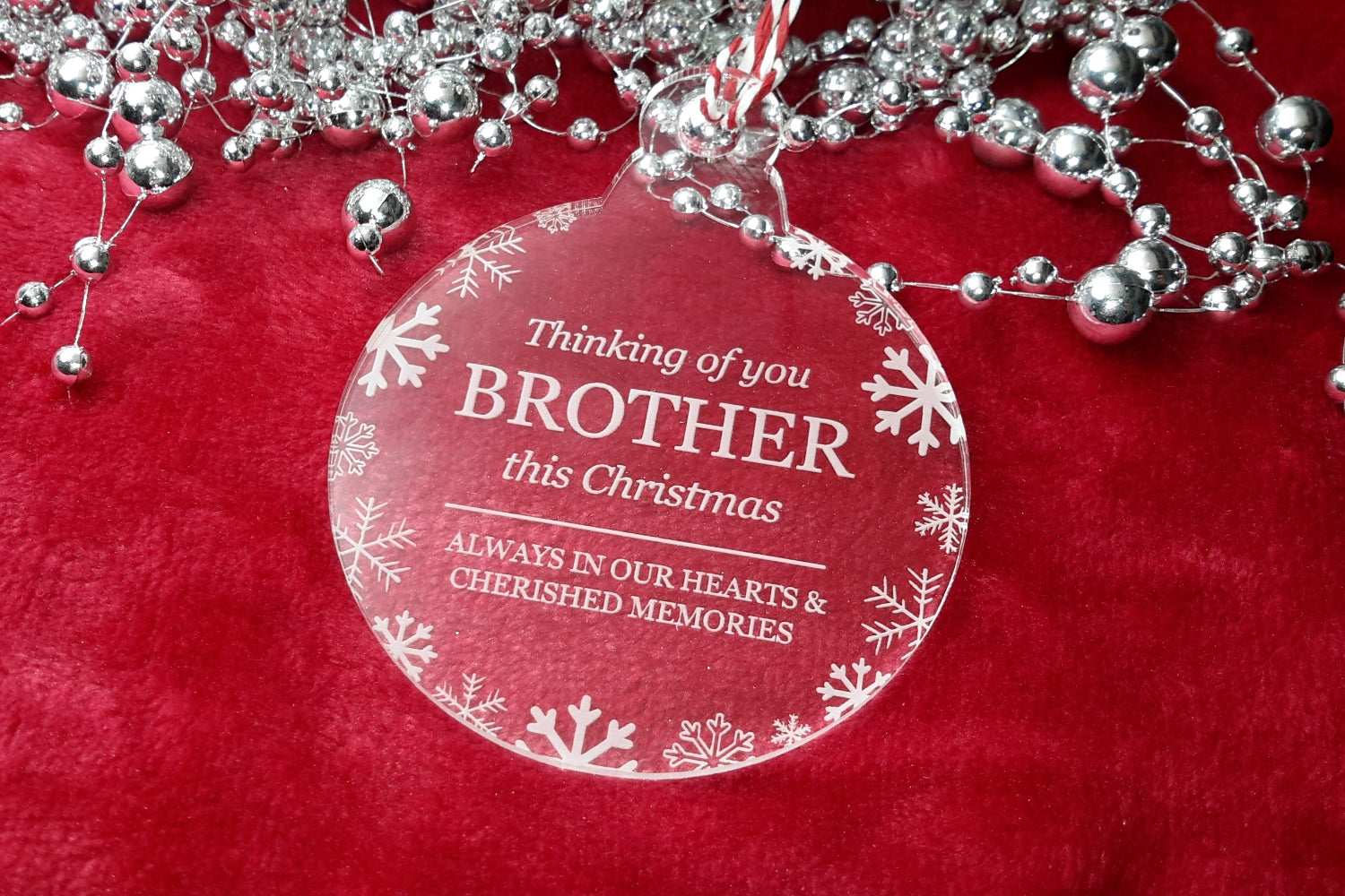 Thinking Of You This Christmas - Memorial Bauble, Tree Decoration – by origindesigned – Plaques & Nameplates