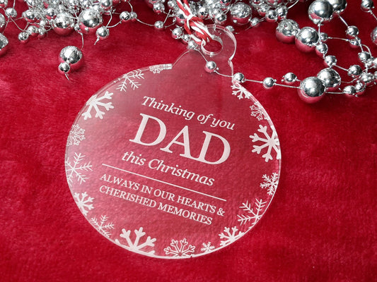 Thinking Of You This Christmas - Memorial Bauble, Tree Decoration – by origindesigned – Plaques & Nameplates