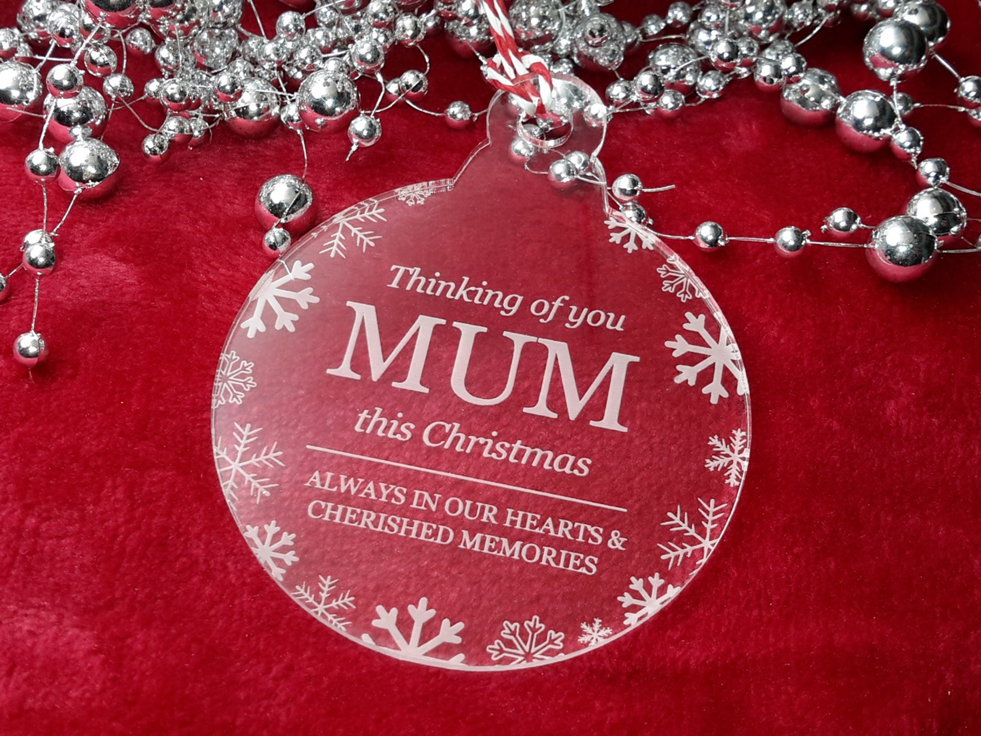 Thinking Of You This Christmas - Memorial Bauble, Tree Decoration – by origindesigned – Plaques & Nameplates