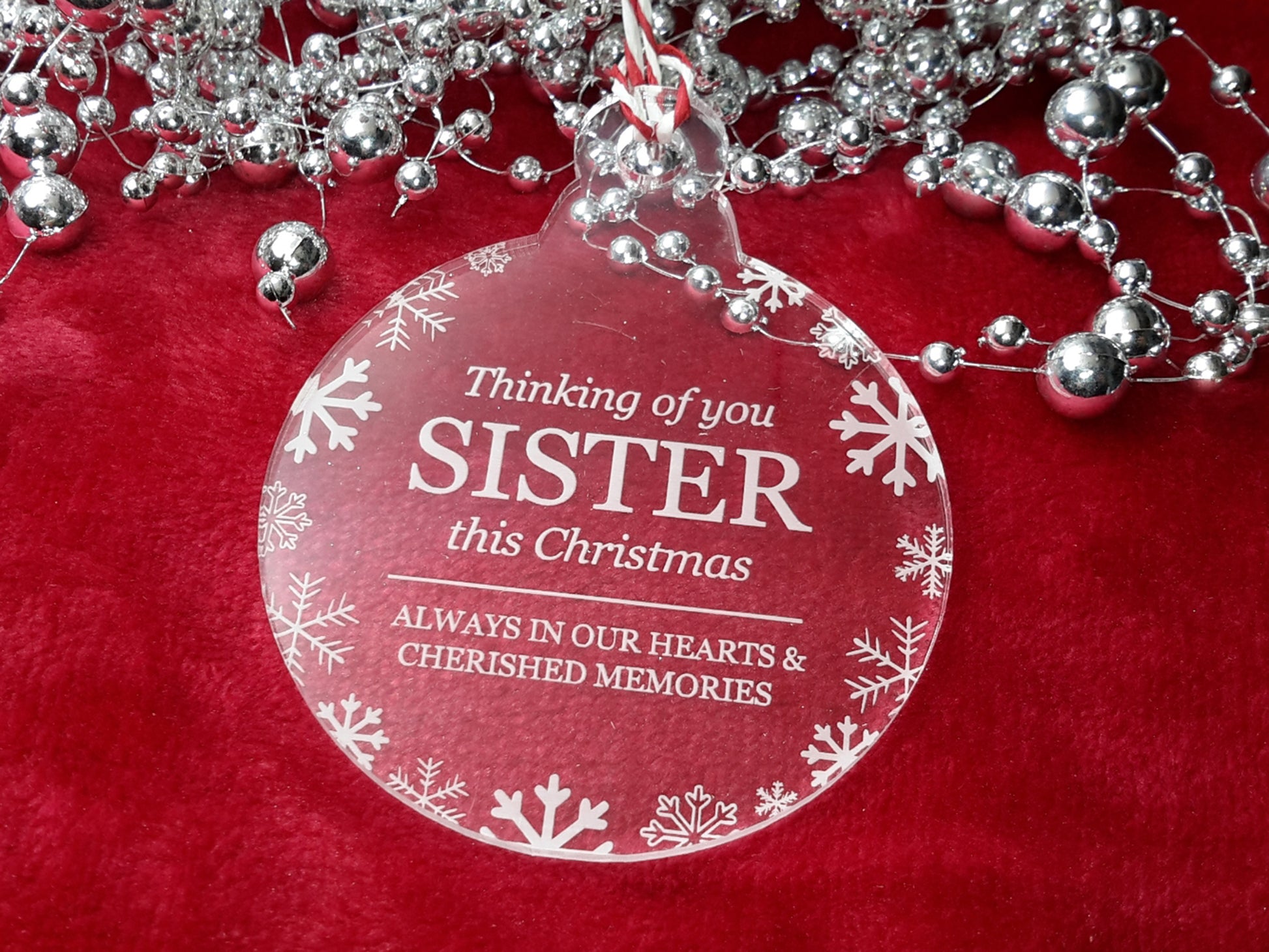 Thinking Of You This Christmas - Memorial Bauble, Tree Decoration – by origindesigned – Plaques & Nameplates