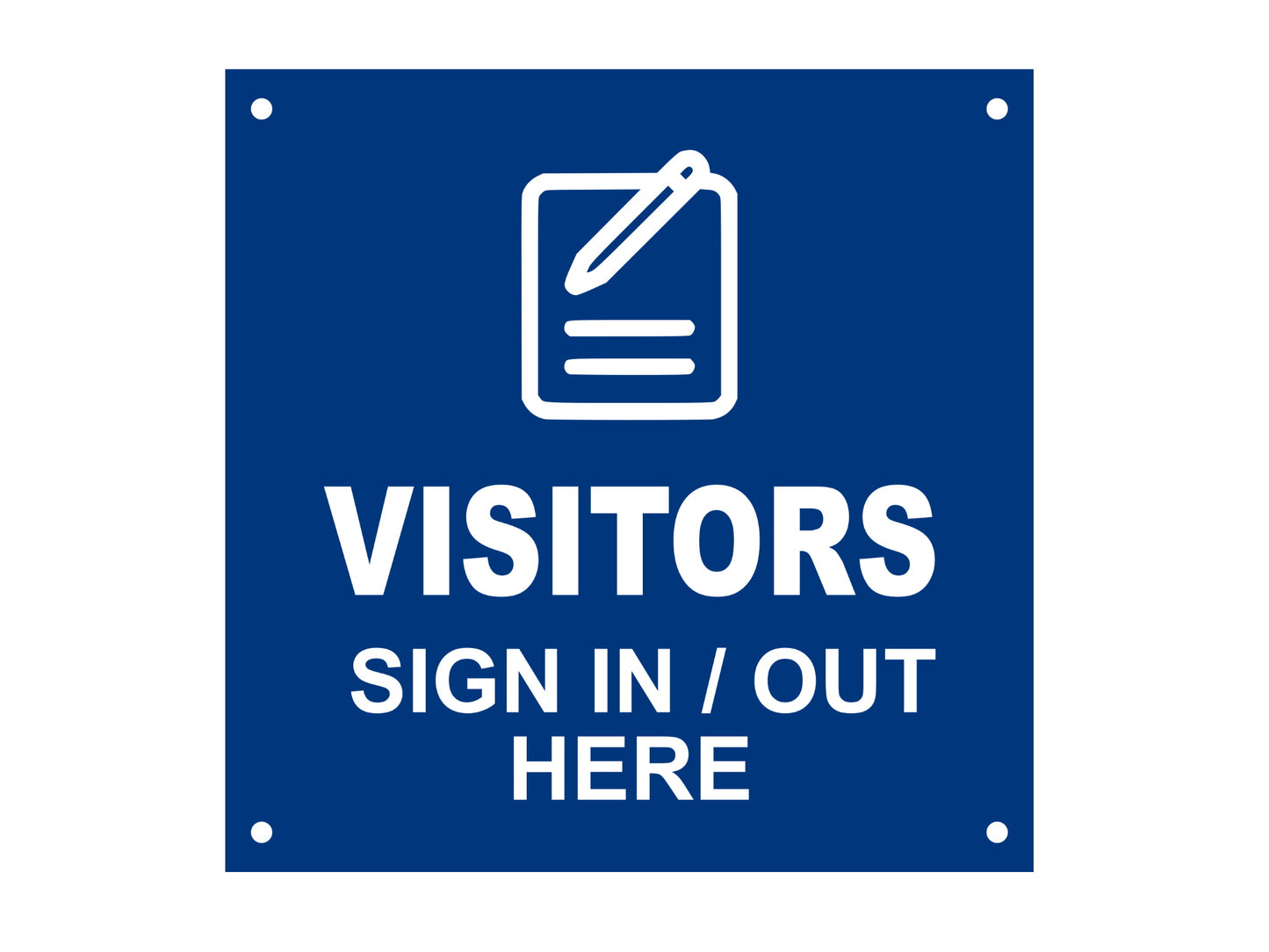 VISITORS Sign In / Out Here, Entrance, Lobby, Sign – by origindesigned – Signs