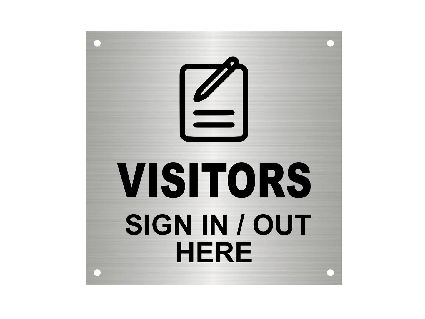 VISITORS Sign In / Out Here, Entrance, Lobby, Sign – by origindesigned – Signs