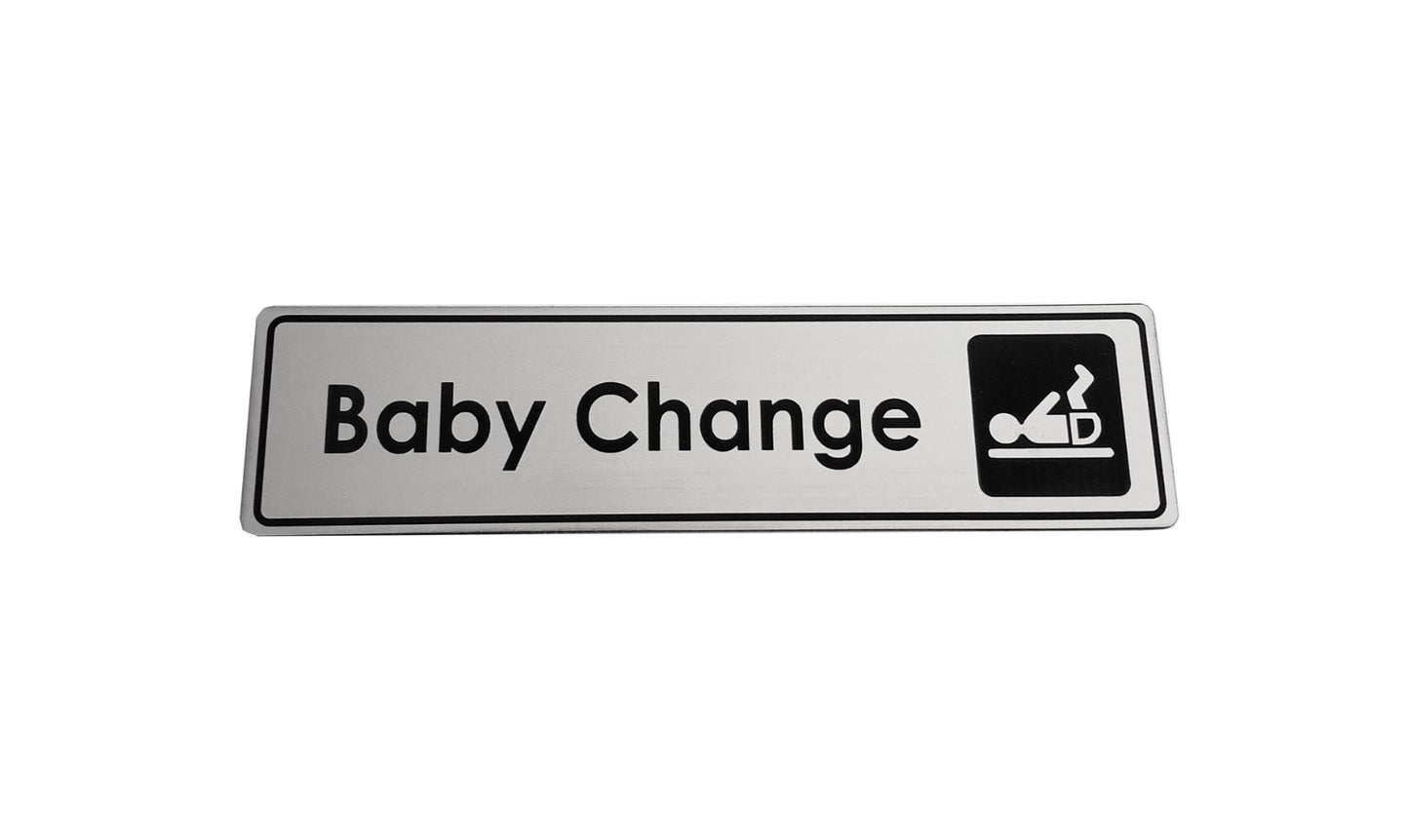 Metallic Baby Change Sign – by origindesigned – Toilet & Bathroom Signs