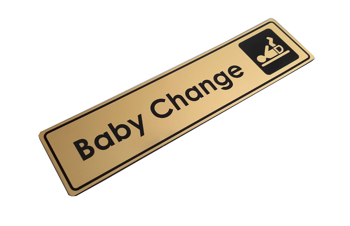 Metallic Baby Change Sign – by origindesigned – Toilet & Bathroom Signs