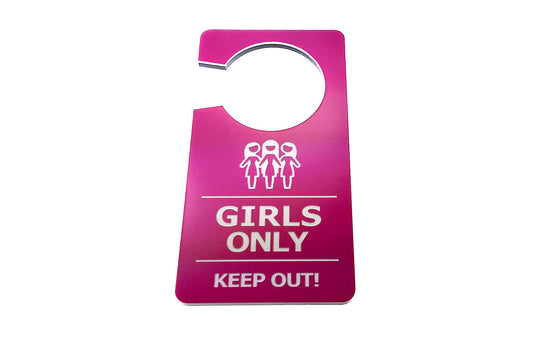Girls Only - DND Door Hanger – by origindesigned – Signs