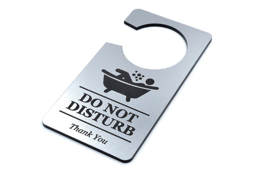 In Bath Do Not Disturb Door Hanger – by origindesigned – Signs