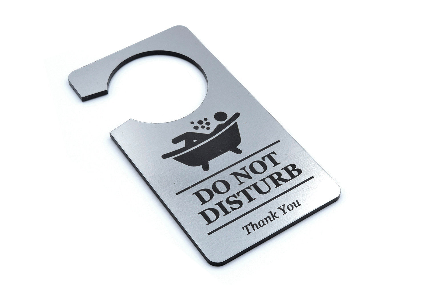 In Bath Do Not Disturb Door Hanger – by origindesigned – Signs