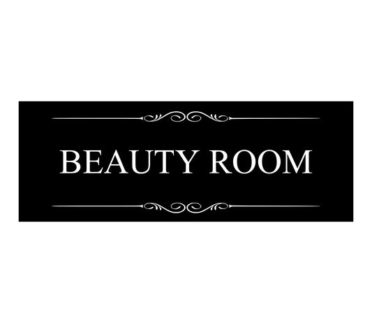 Black and White Self Adhesive Beauty Room Sign – by origindesigned – Signs